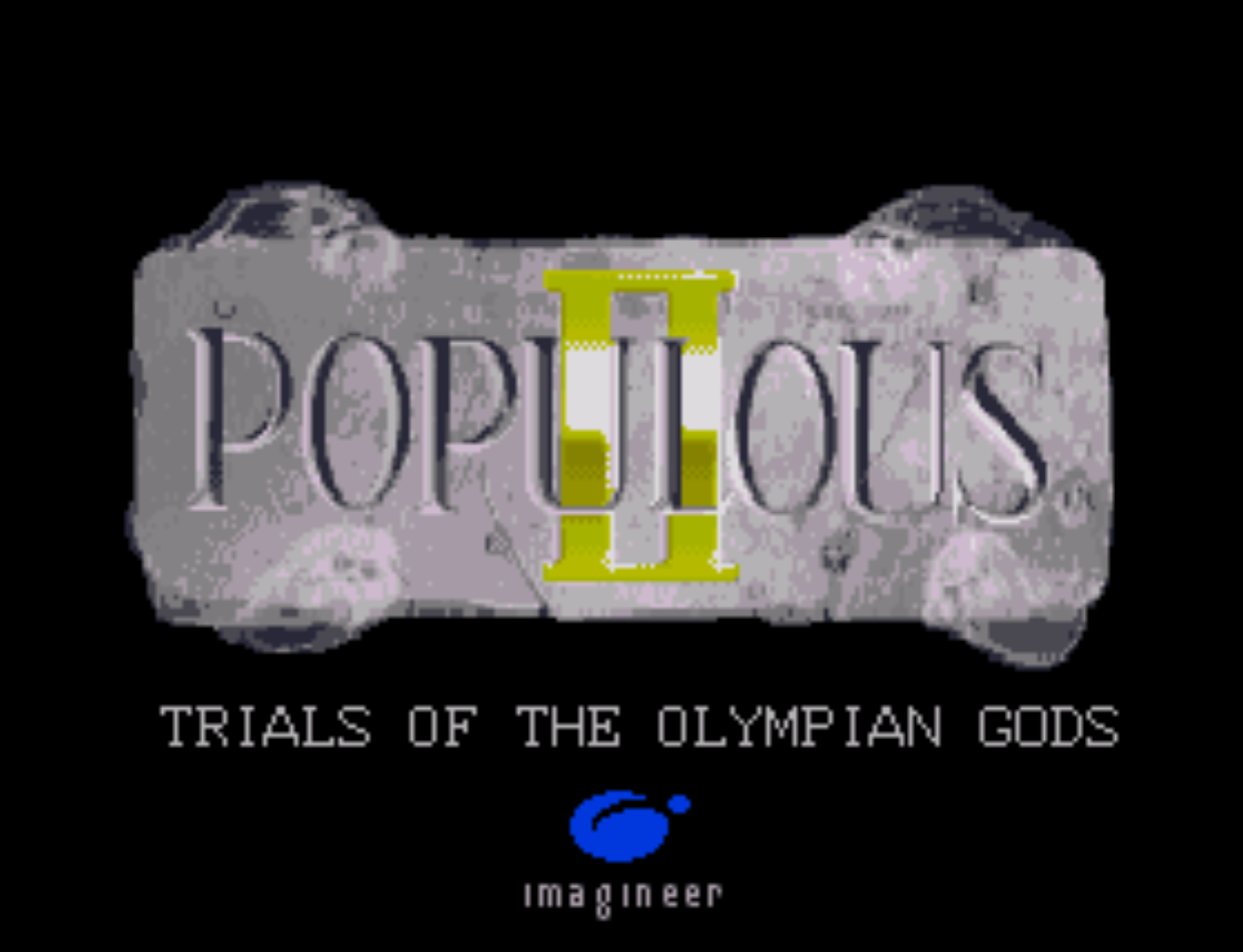 Populous 2 Title Screen